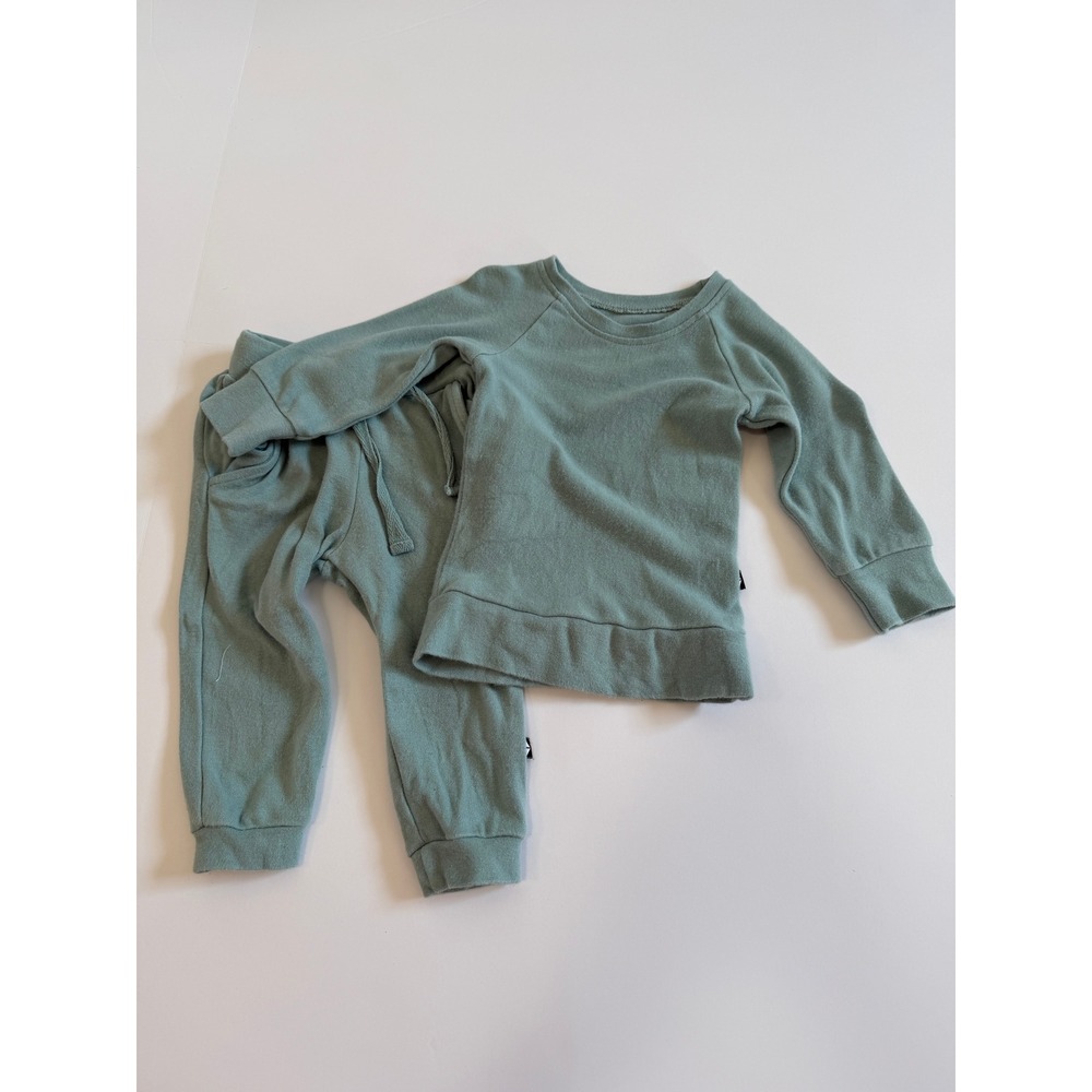 Kyte Baby Sage Green Jersey Jogger Set 2PC Outfit 6-12 Months